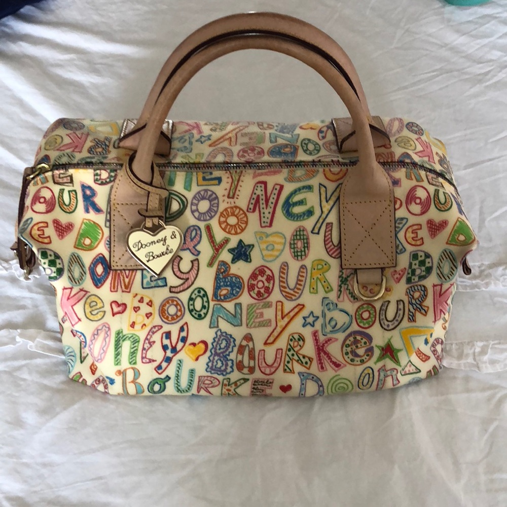Dooney & Bourke white Doodle bag